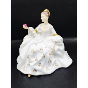 Royal Doulton My Love 1965 Bone China HN2339 Elegant Lady Holding Rose